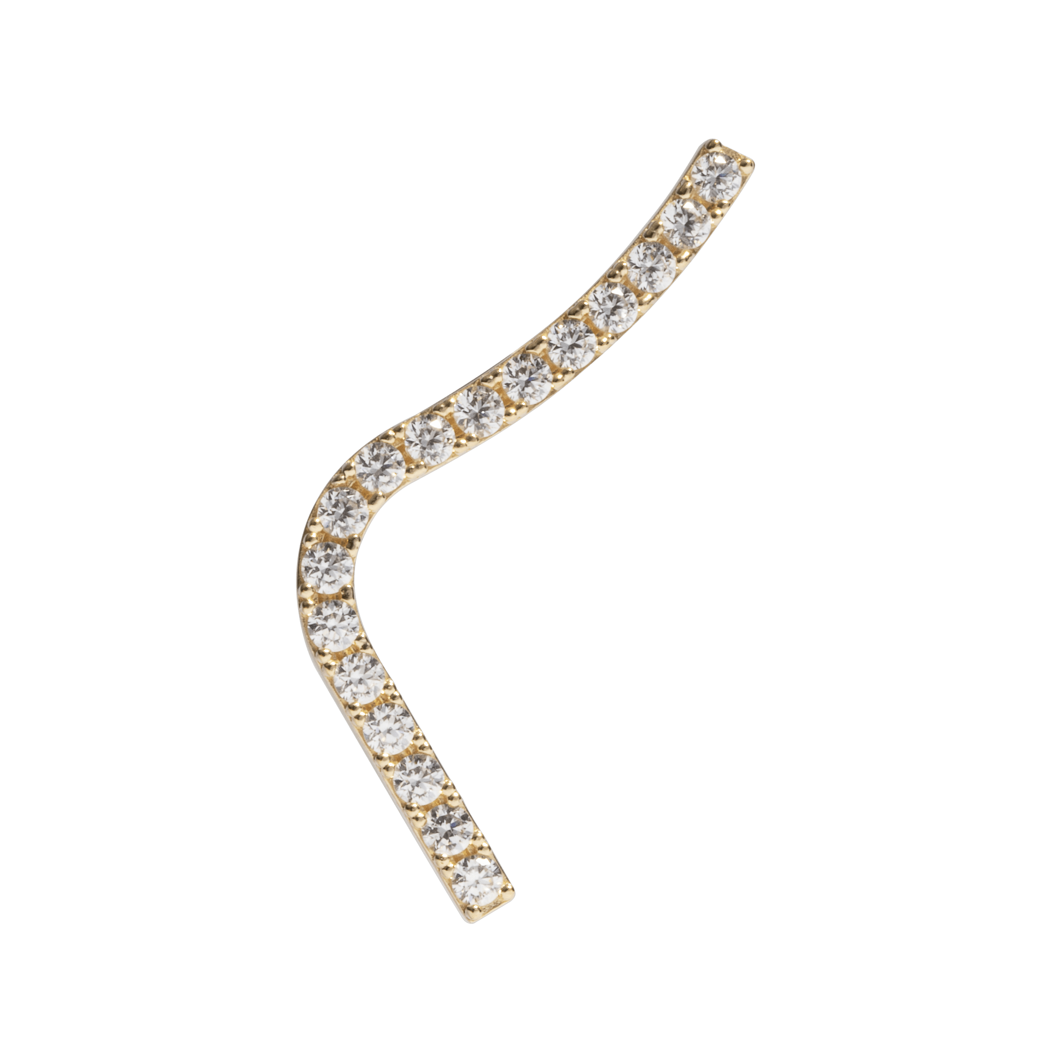 Philip Jones Orecchini A Stella Climber Oro Rosa – Cristalli Zirconia Trasparenti, Ipoallergenici - 2