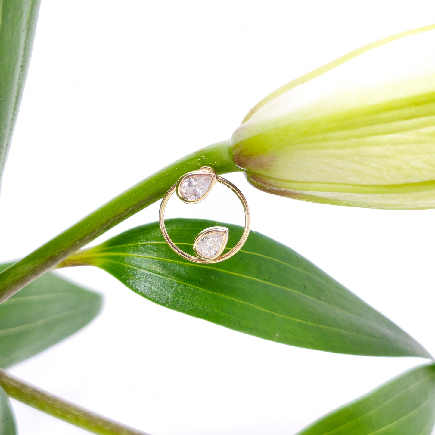 Eden Seed + Dahlia — orecchino singolo + charm - Myoh Jewelry