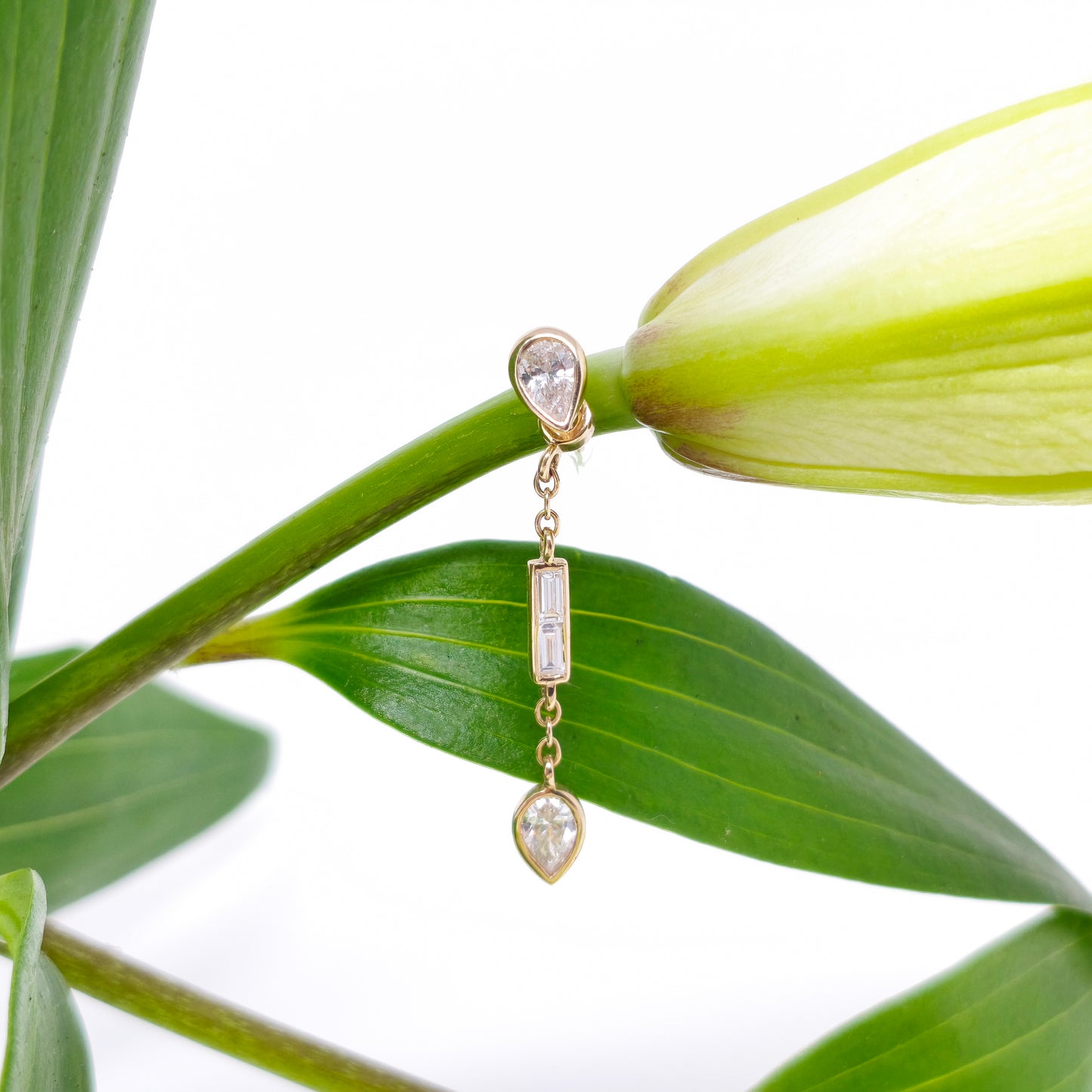 Eden Seed + Saffron — Orecchino Singolo + charm - Myoh Jewelry