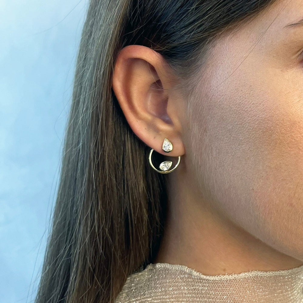 Eden Seed + Dahlia — orecchino singolo + charm - Myoh Jewelry