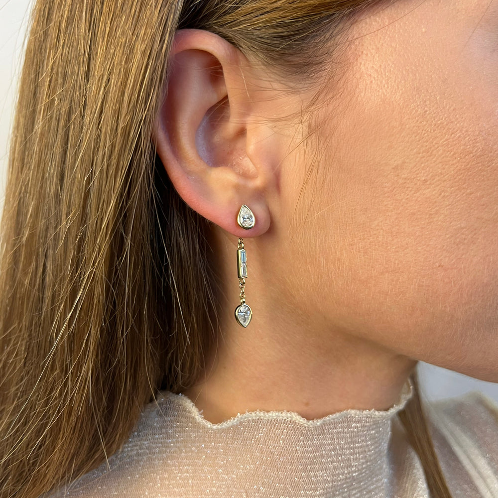 Eden Seed + Saffron — Orecchino Singolo + charm - Myoh Jewelry