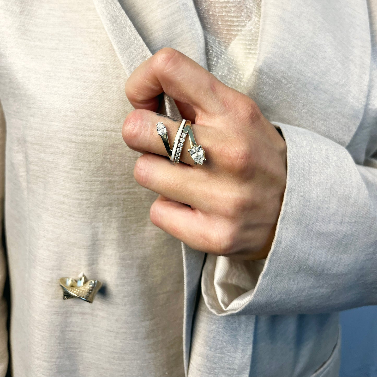 Lotus - Anello modulare - Myoh Jewelry