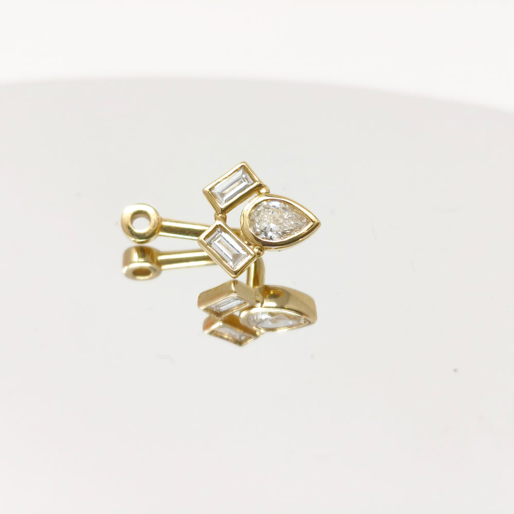 
                  
                    Eden Seed + Vine — orecchino singolo + charm - Myoh Jewelry
                  
                