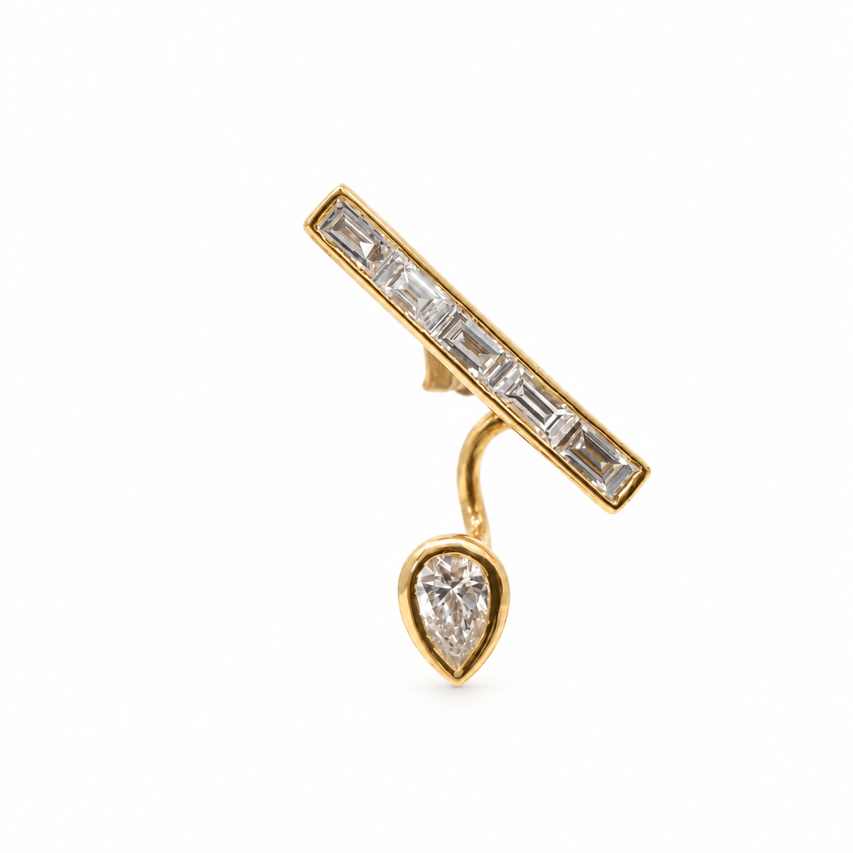 Bloom | Orecchino Oro 18K e Diamanti Lab-Grown - Myoh Jewelry