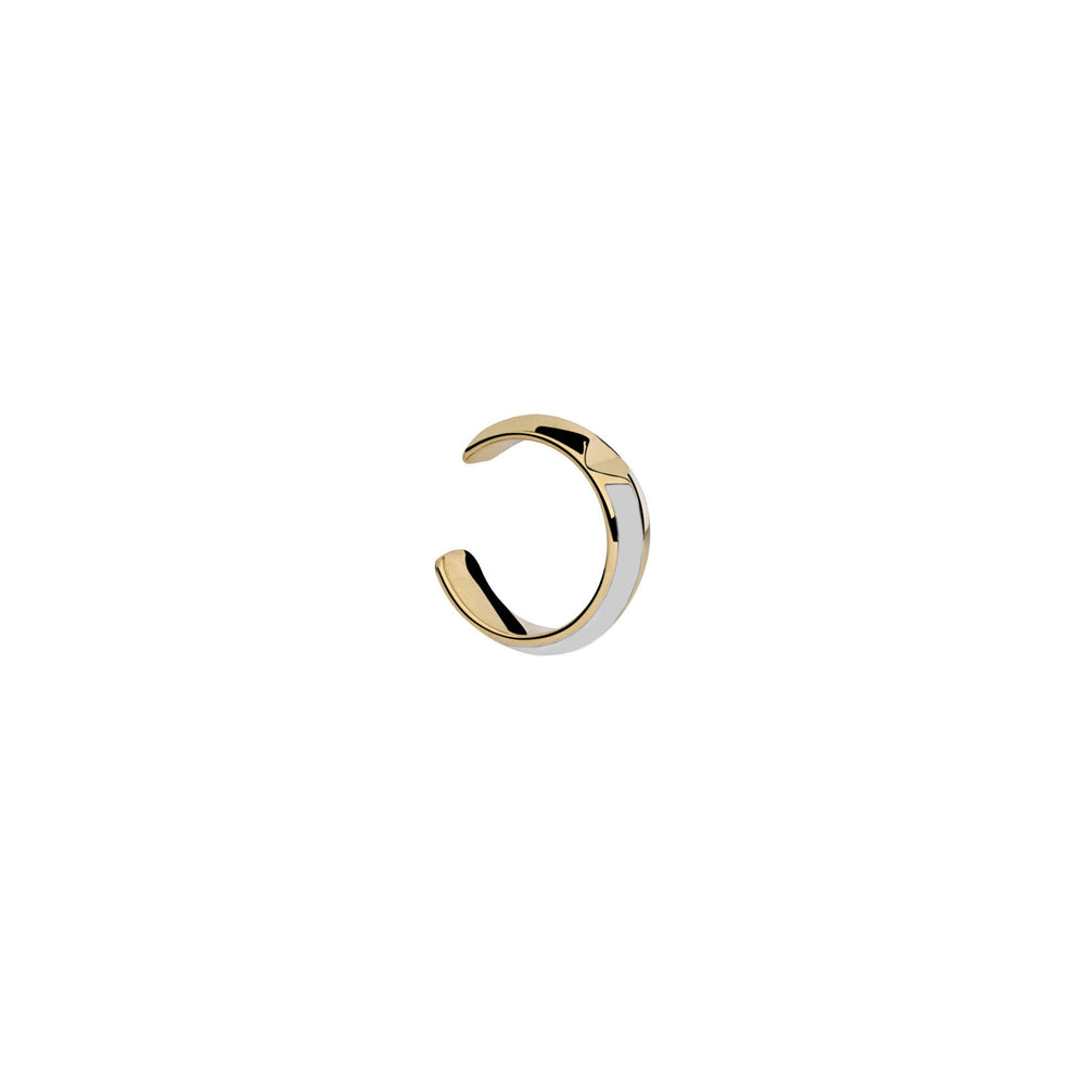 
                  
                    Profilo laterale ear cuff Orbita con smalto grigio, perfetto per orecchie non forate | MyOh Sistema Modulare
Side view of grey enameled ear cuff, versatile no-piercing design | MyOh Italian Artisanal

                  
                
