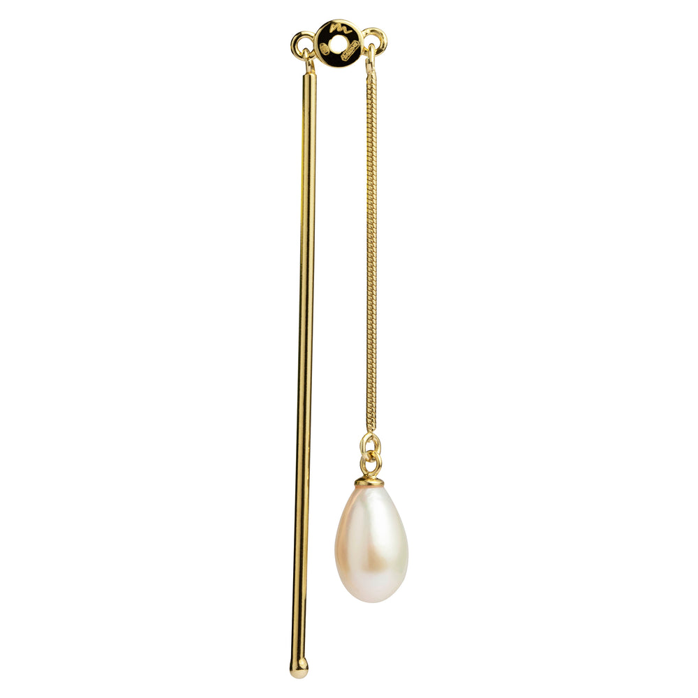 Charm Venere con perla goccia AAAA 5mm in argento 925 placcato oro 18kt | MyOh Gioielli Modulari
Goddess-inspired ear charm with premium drop pearl, timeless elegance | MyOh Designer Collection
